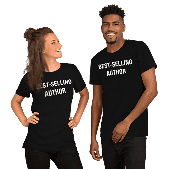 "Best-Selling Author" Handmade Unisex T-Shirt